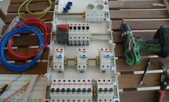 Installation of an electrical panel in an apartment