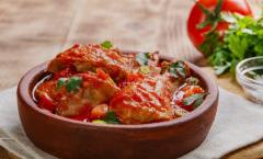 Chicken chakhokhbili with eggplant Recipes for chicken chakhokhbili with eggplant