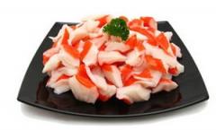 Salad with crab sticks and rice, recipe with photo